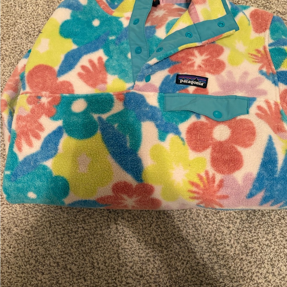Patagonia Multicolor Floral Fleece Pullover